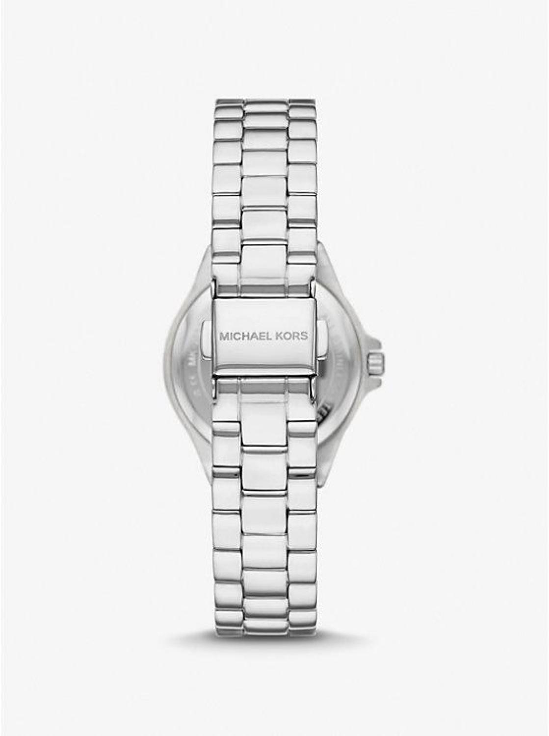 Mini Lennox Pavé Silver-Tone Watch