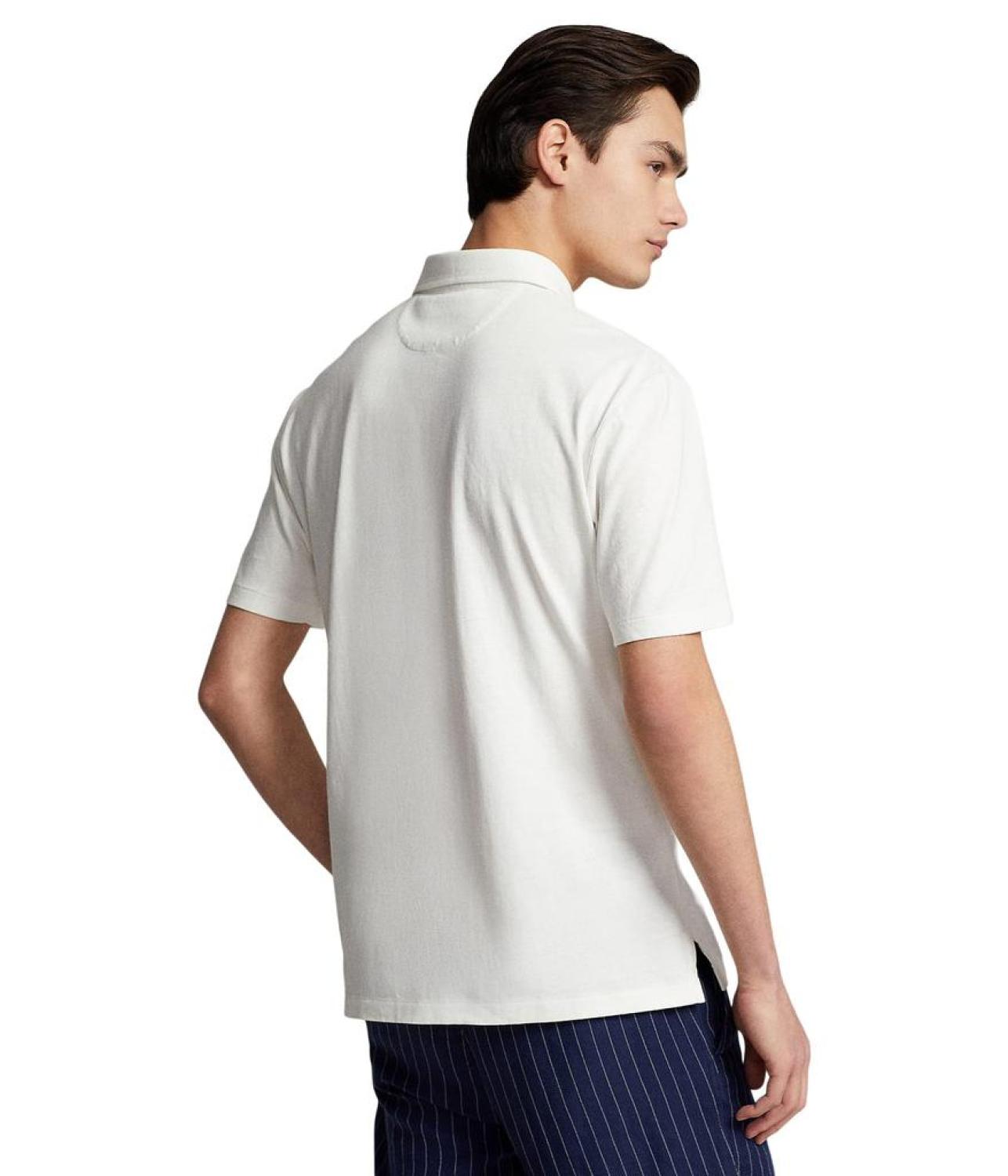 Classic Fit Cotton-Linen Polo Shirt