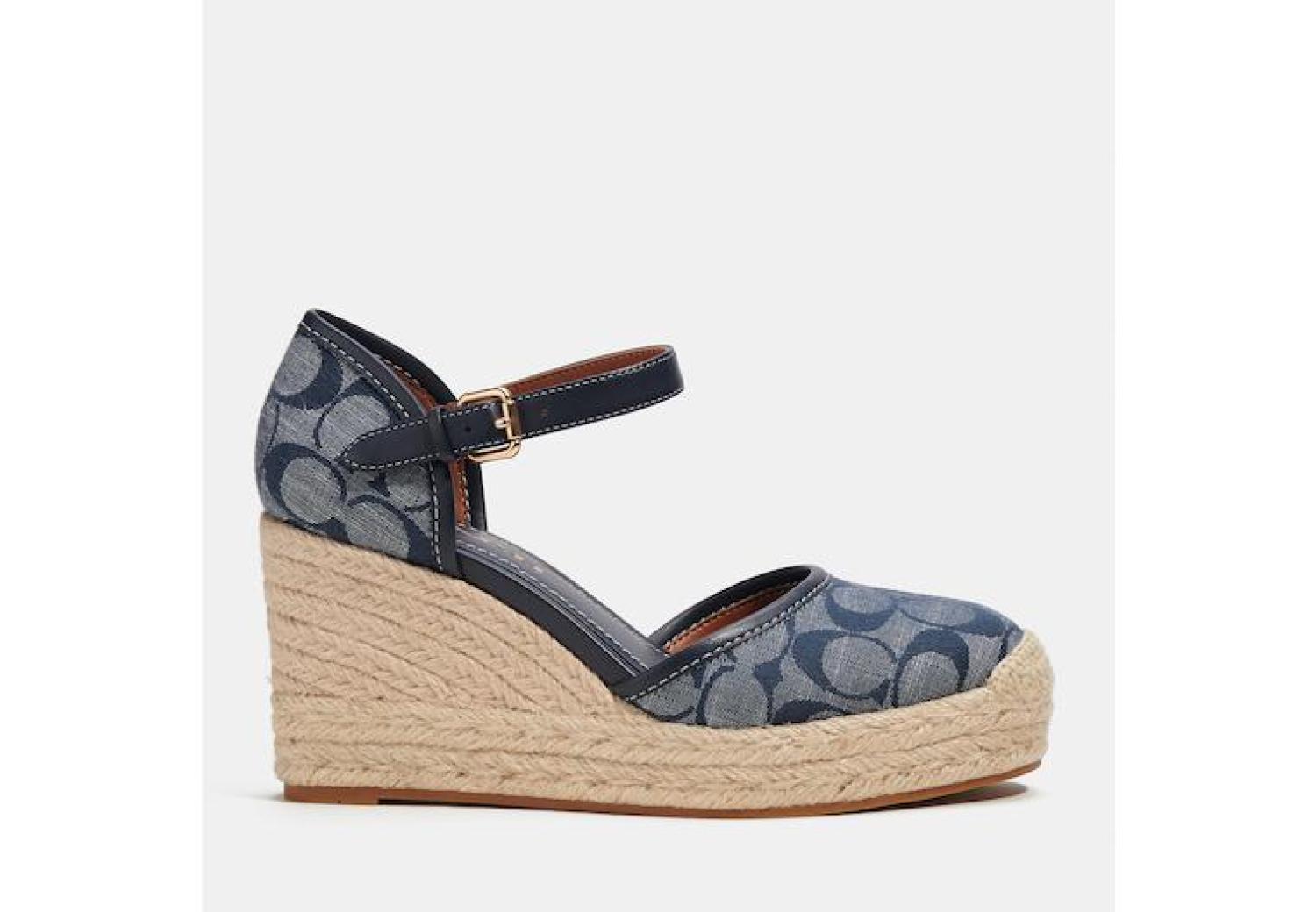 Coach denim hot sale wedges