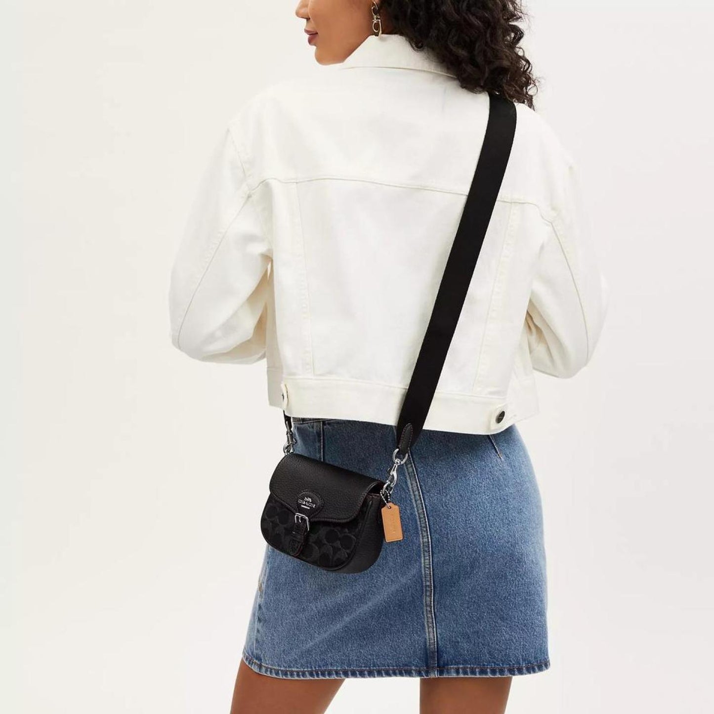 Coach Outlet Amelia Small Saddle Bag In Signature Denim