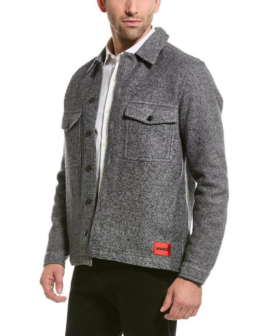 HUGO Hugo Boss Wool-Blend Shirt Jacket