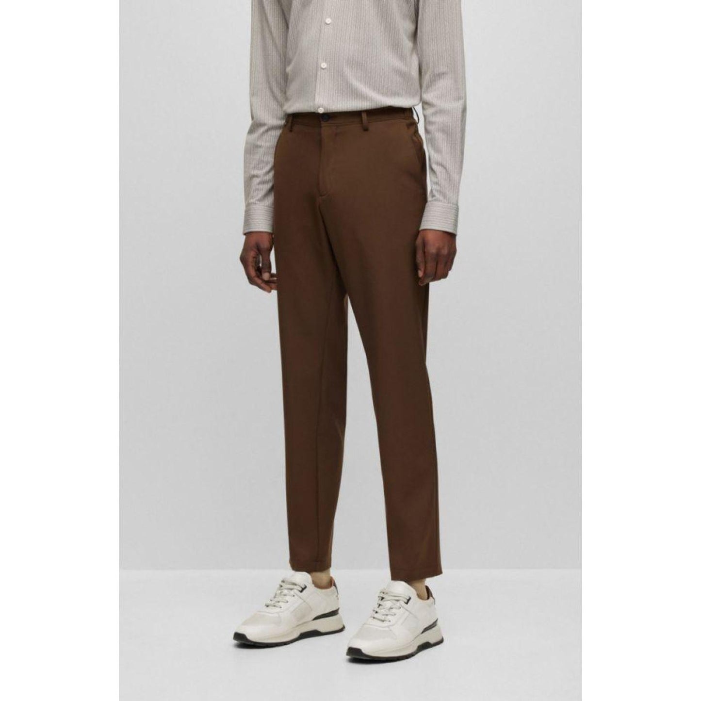 Slim-fit trousers in performance-stretch fabric