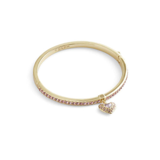 Heart Charm Bangle Bracelet