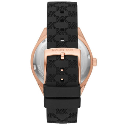 Women's Jessa Multifunction Black Silicone Watch 40mm