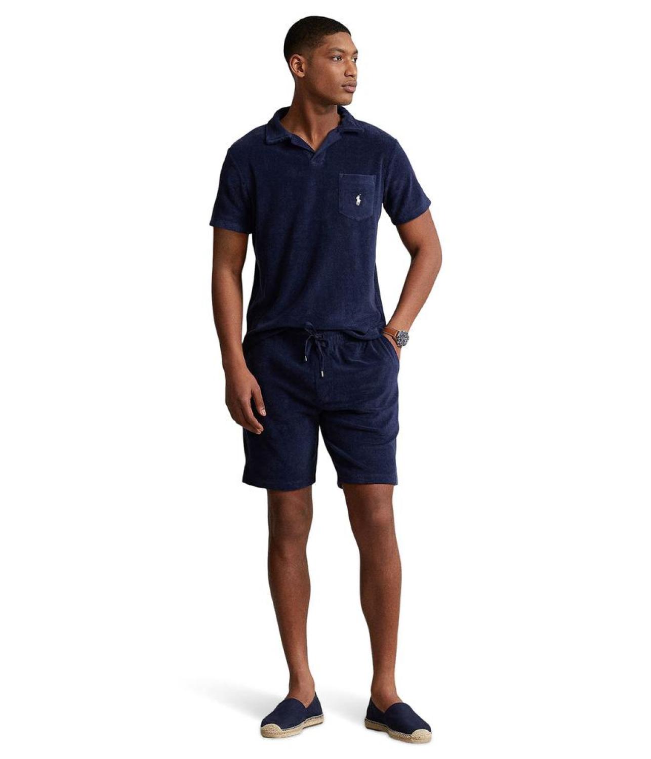 Cotton-Blend Terry Polo Shirt