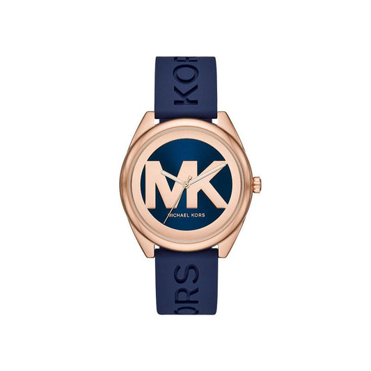 Women's Janelle Three-Hand Navy Silicone Watch 42mm MK7140