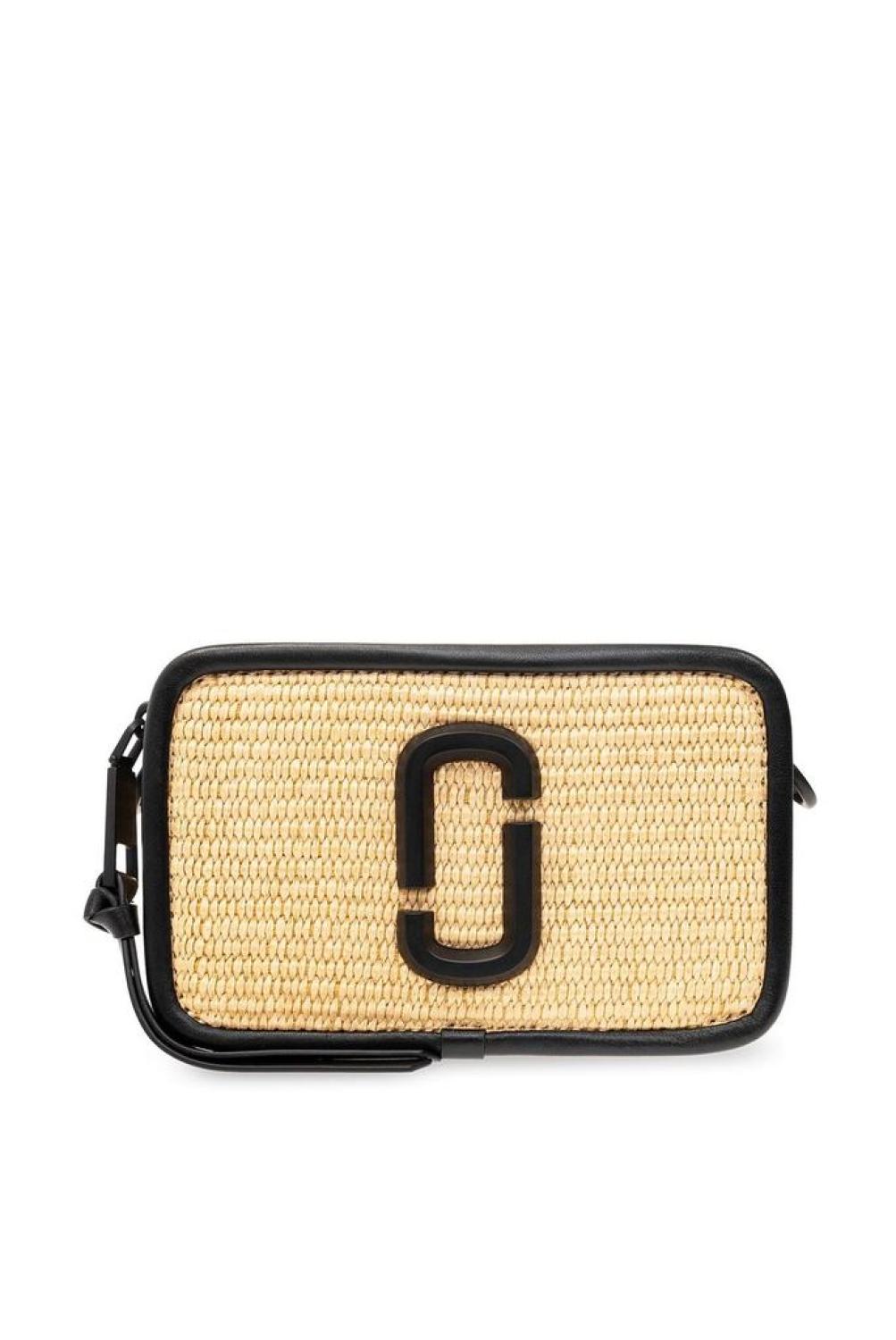 Marc Jacobs Logo Plaque Woven Crossbody Bag