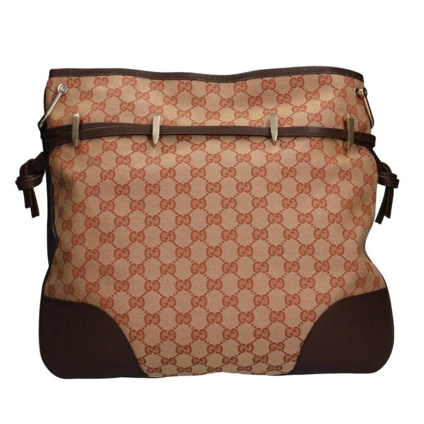 Gucci Horsebit  Canvas Shopper Bag (Pre-Owned)