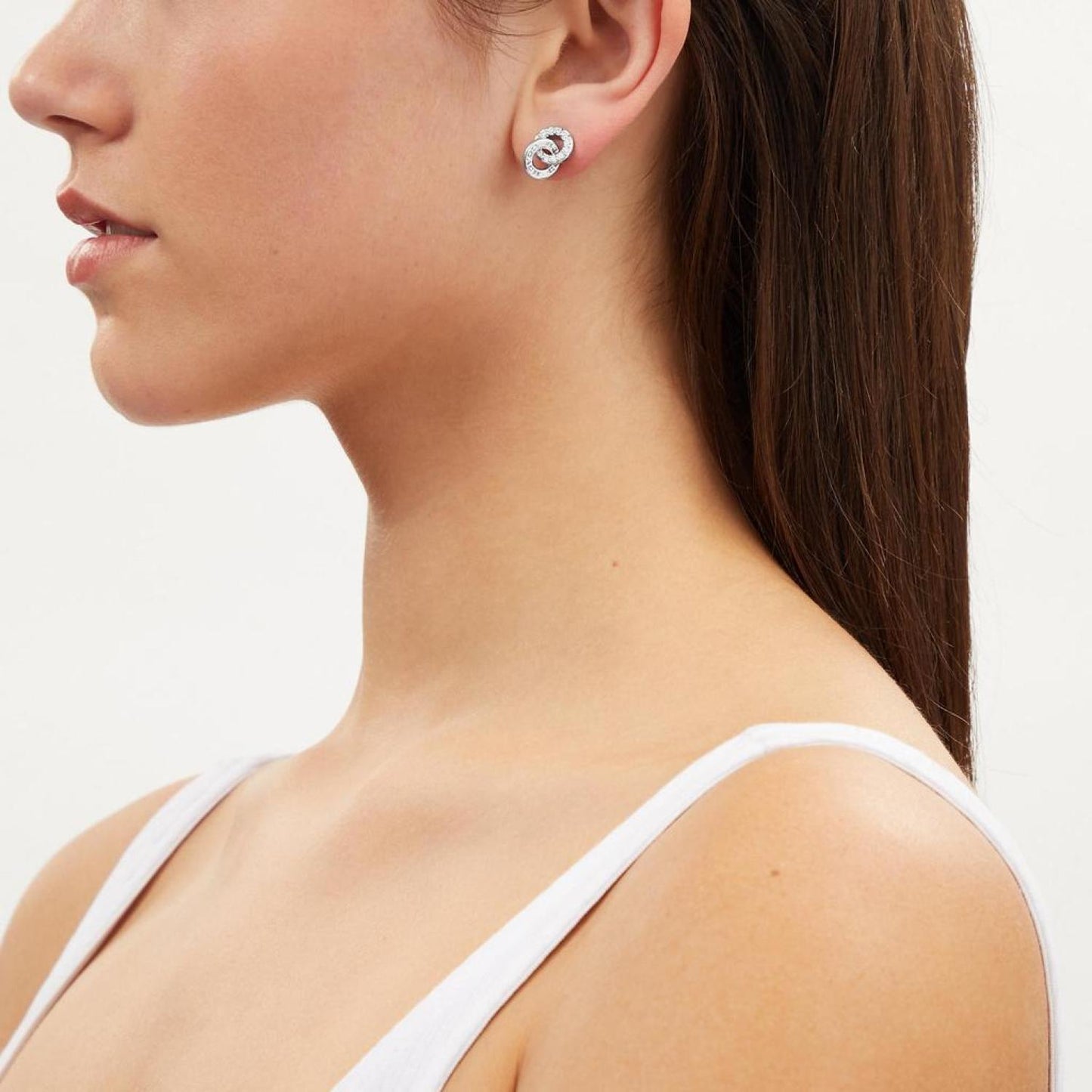 Coach Outlet Open Circle Linked Drop Earrings