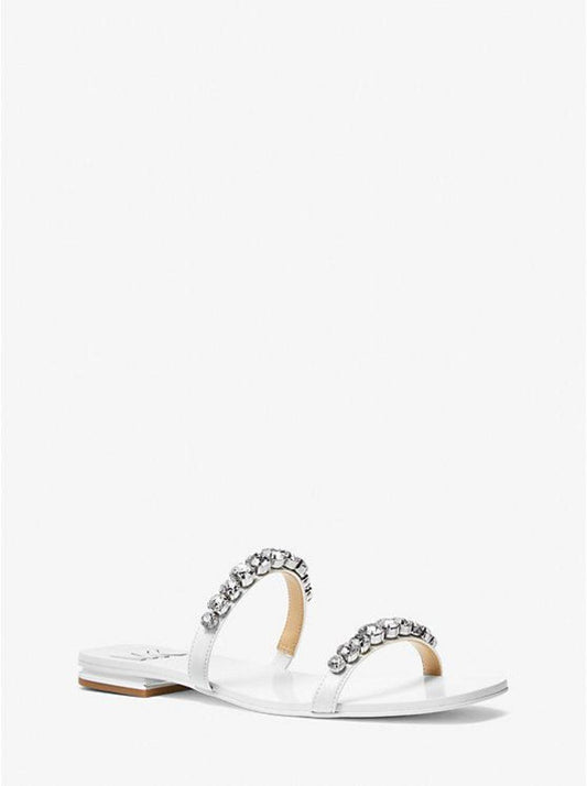 Jessa Embellished Faux Leather Sandal