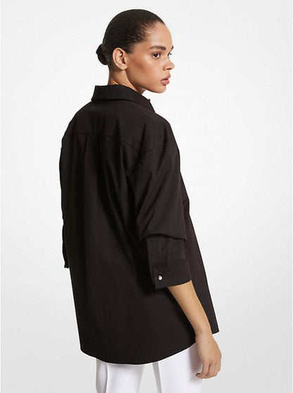 Organic Stretch Cotton Poplin Shirt