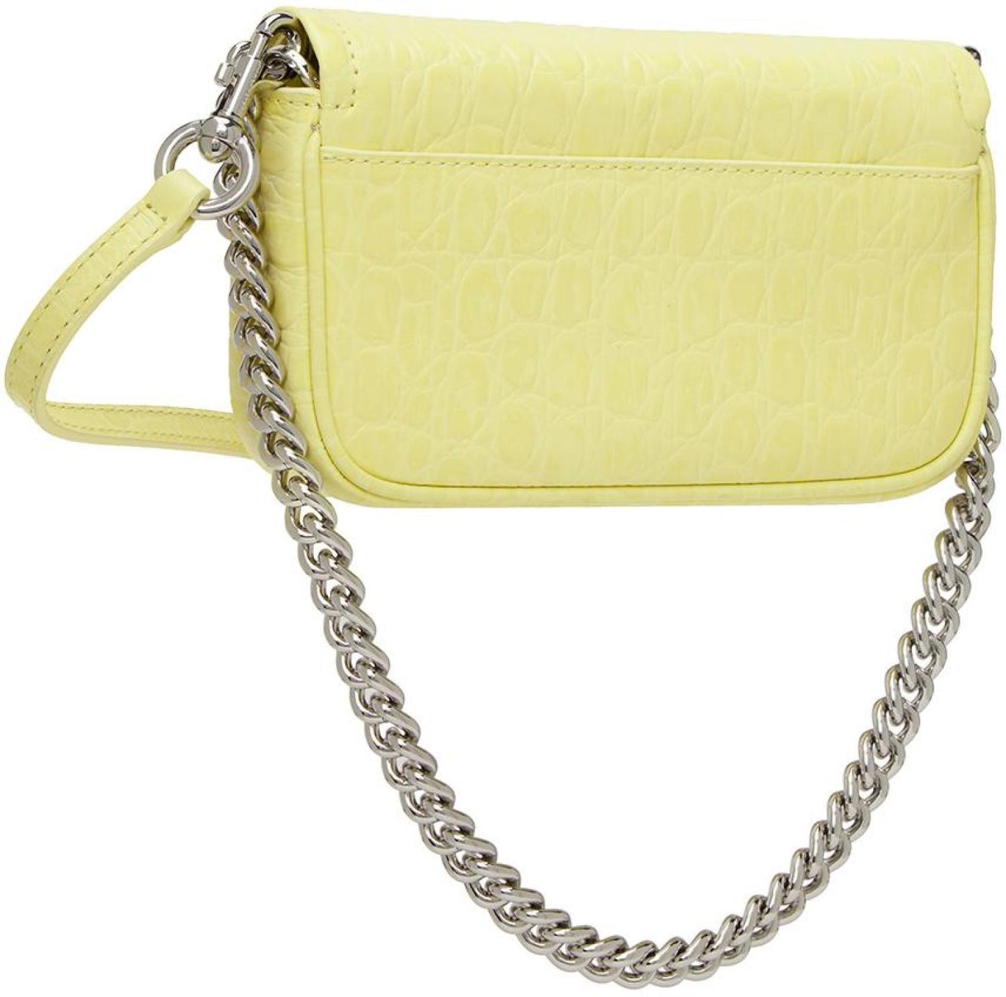 Yellow Mini Croc-Embossed 'The J Marc' Shoulder Bag