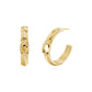 Gold-Tone Signature Tabby  Sculpted C Hoop Earrings