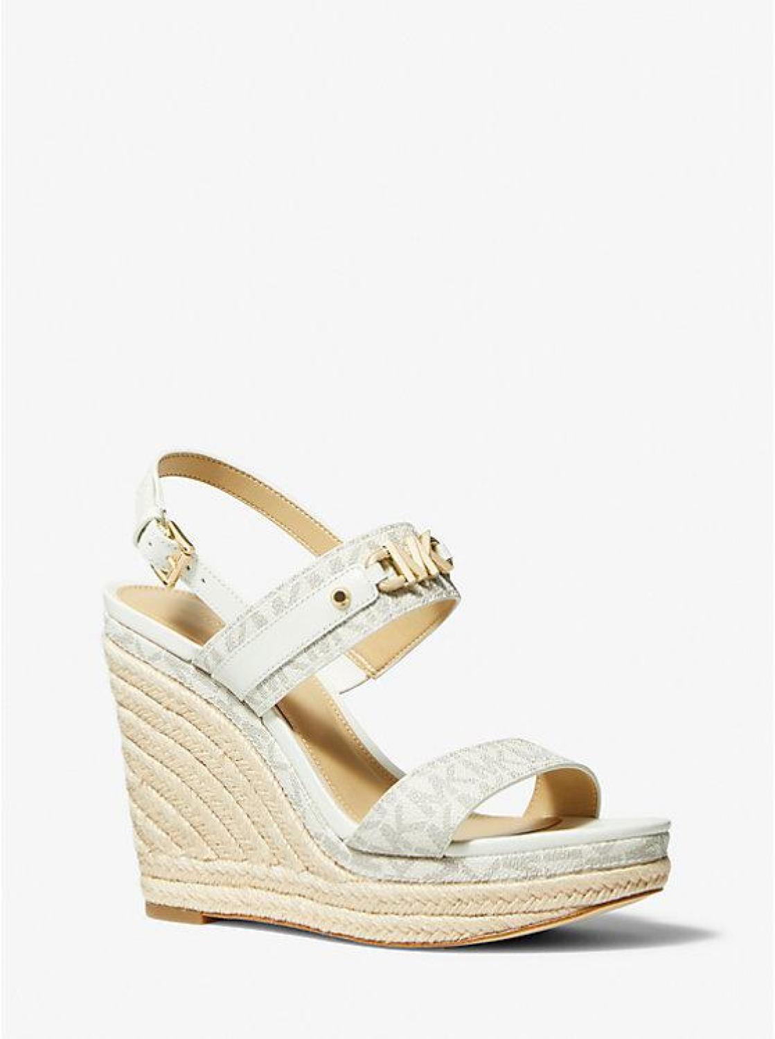 Farrah Signature Logo Wedge Sandal