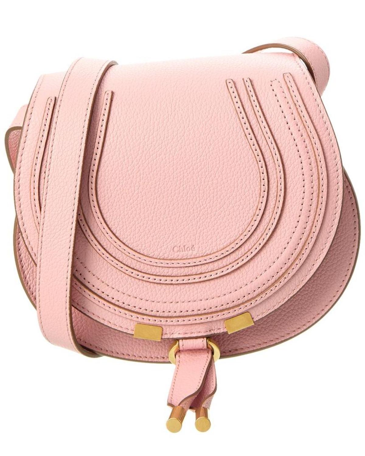 Chloé Marcie Small Leather Saddle Bag