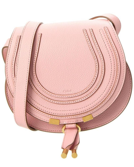 Chloé Marcie Small Leather Saddle Bag