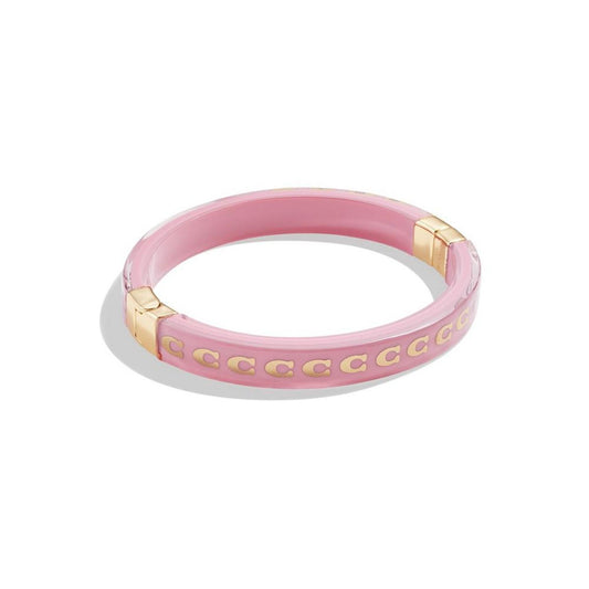 Faux Stone Signature Thin Resin Bangle Bracelet