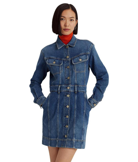 Denim Trucker Shirtdress