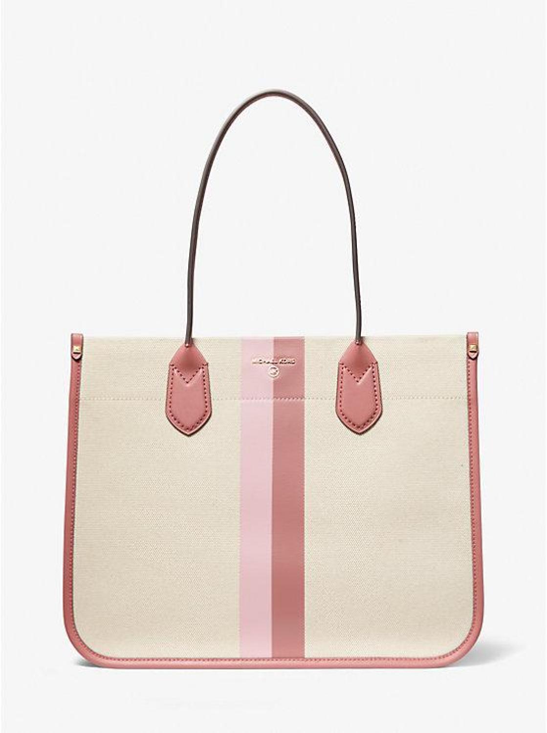 Heidi Large Stripe Canvas Tote Bag