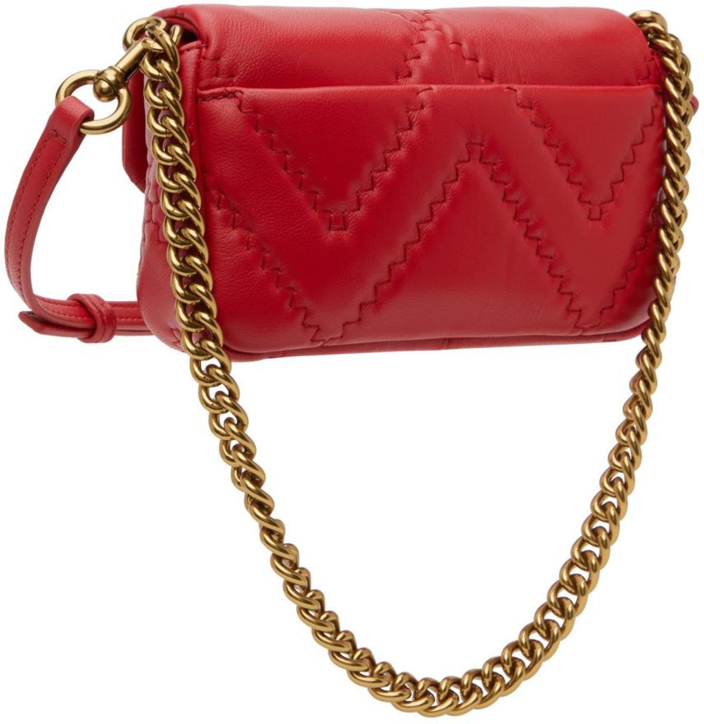 Red Mini 'The Quilted Leather J Marc' Bag