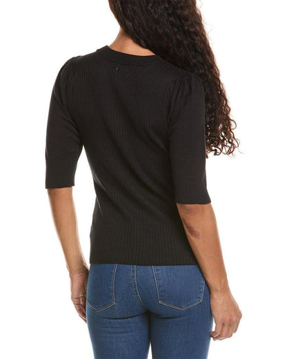 Michael Kors Collection V-Neck Cashmere-Blend Bodysuit