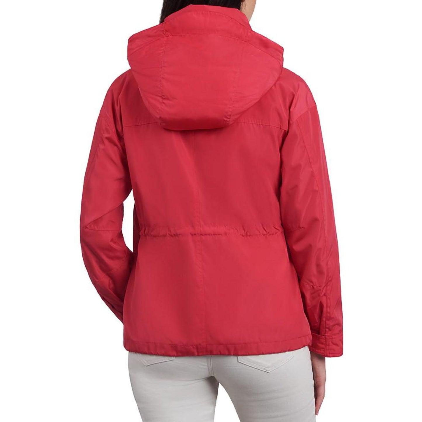 Women's Cinched-Waist Bomber Raincoat