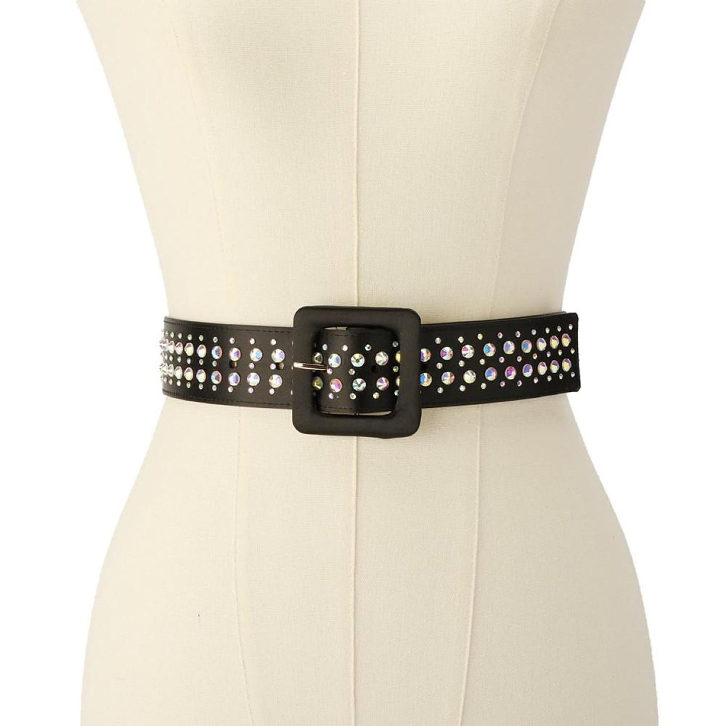 Women's Embellished Faux-Leather Belt