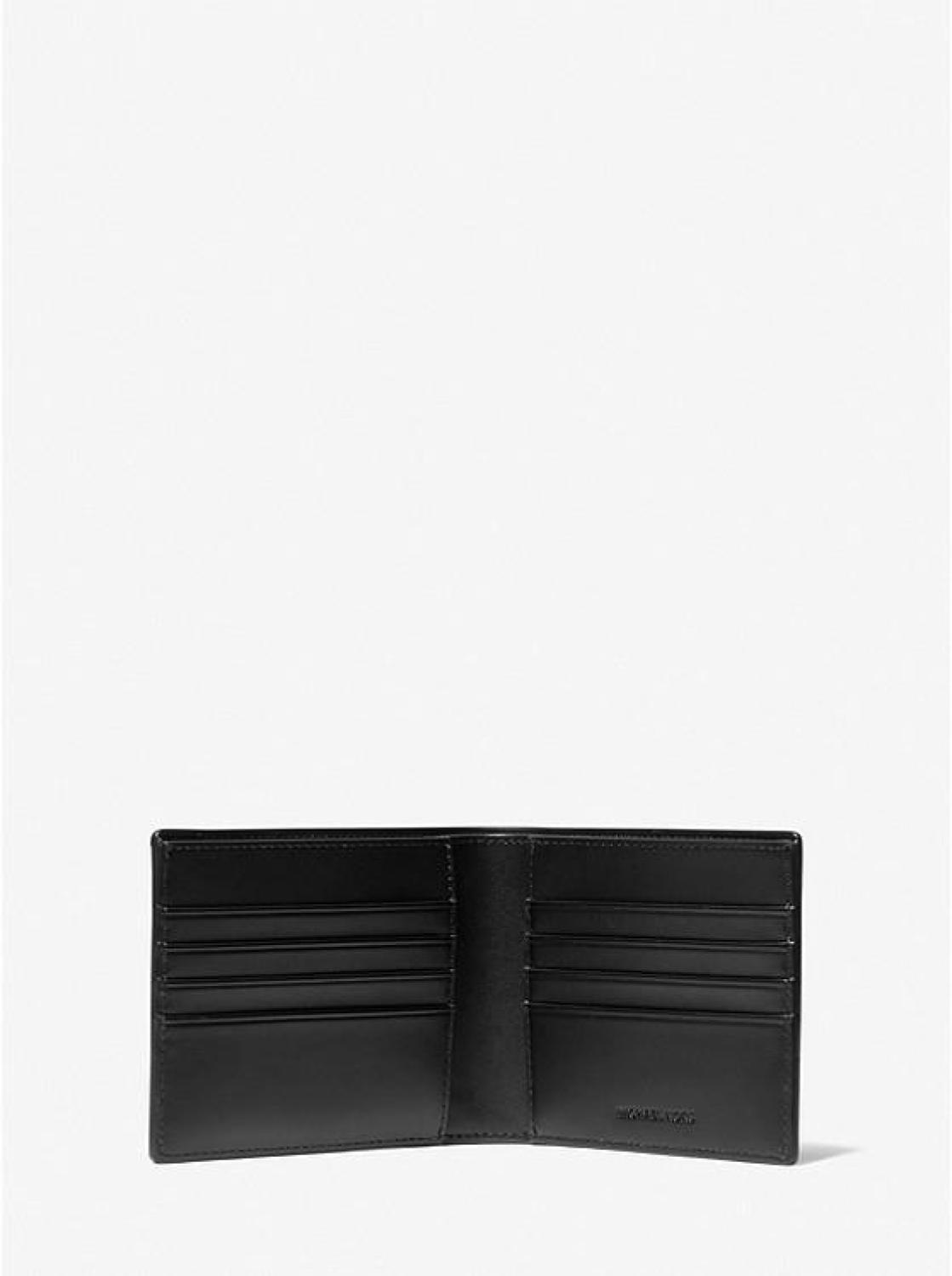 Logo Stripe Billfold Wallet With Passcase