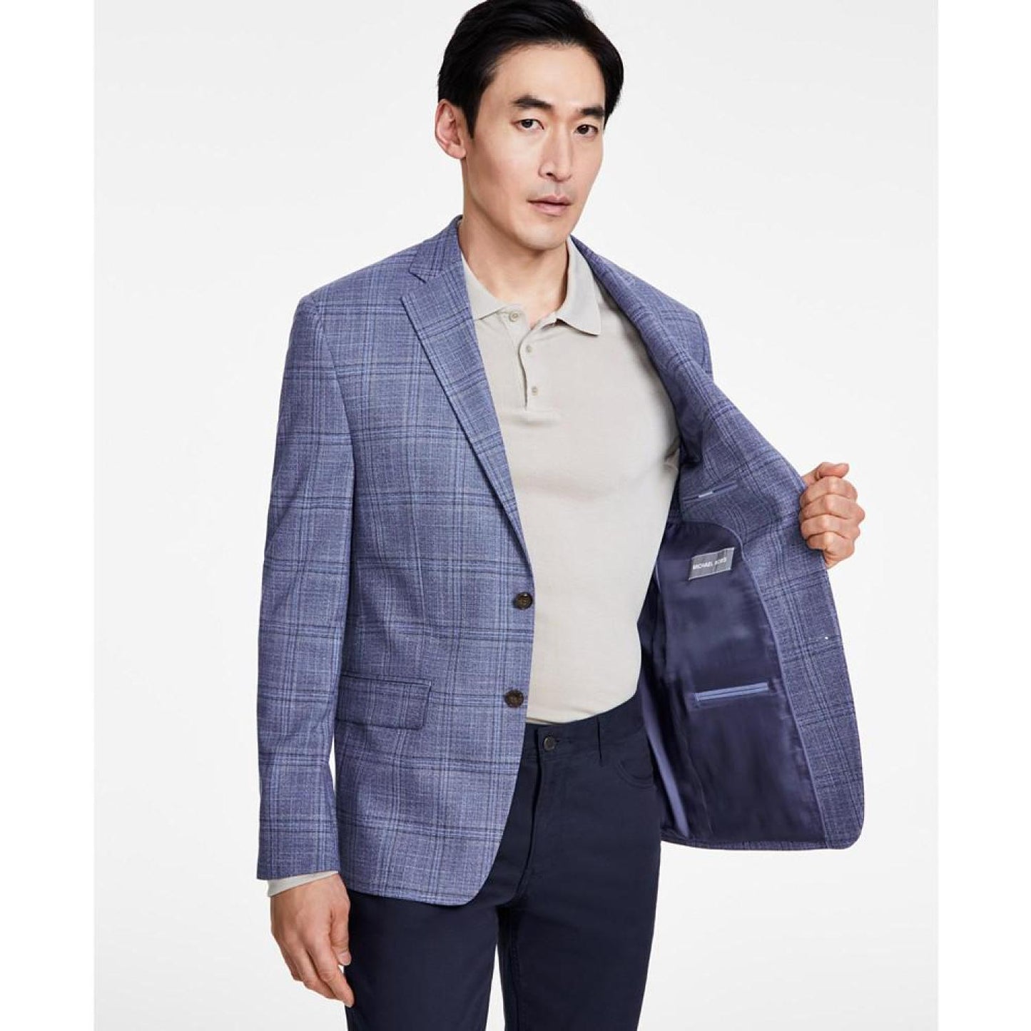 Men's Classic-Fit Plaid Sport Coat