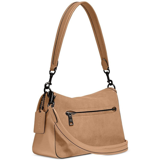 Suede Soft Tabby Shoulder Bag with Convertible Straps