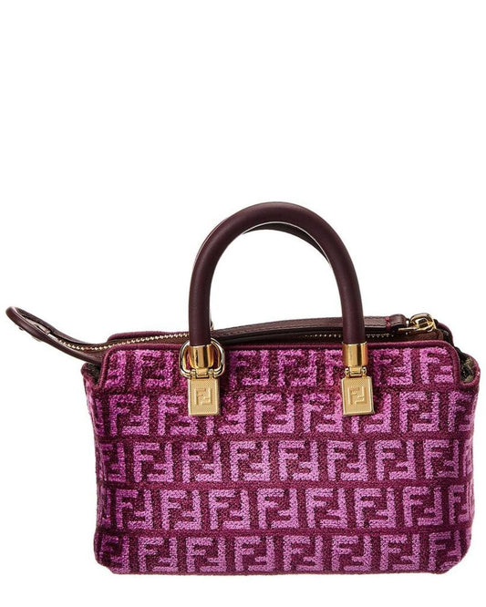 FENDI By The Way Mini Tapestry & Leather Shoulder Bag