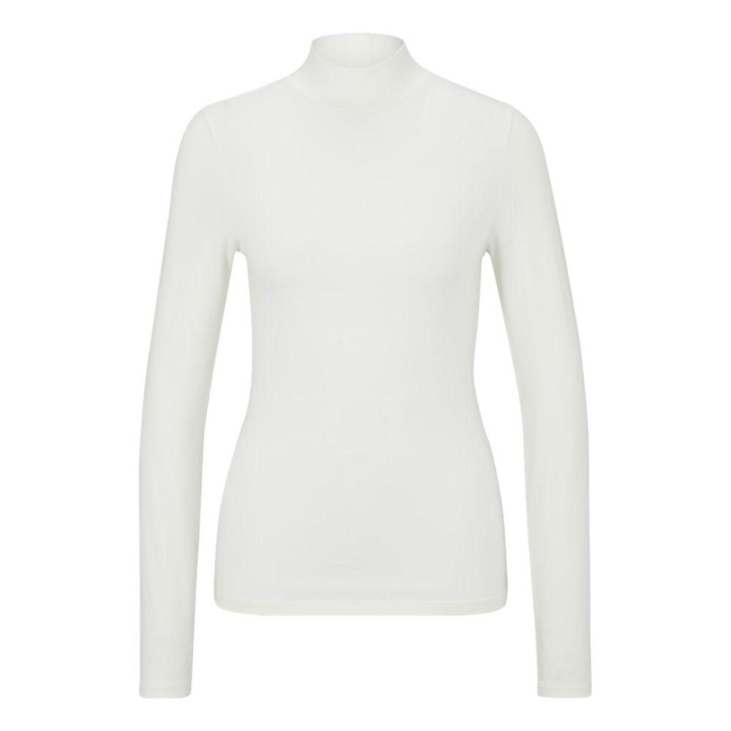 Extra-slim-fit long-sleeved top with mock neckline