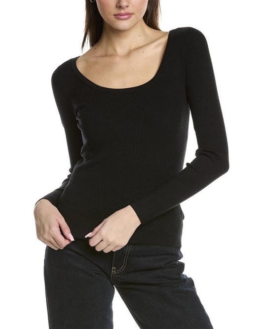 Michael Kors Collection Ribbed Wool-Blend Bodysuit