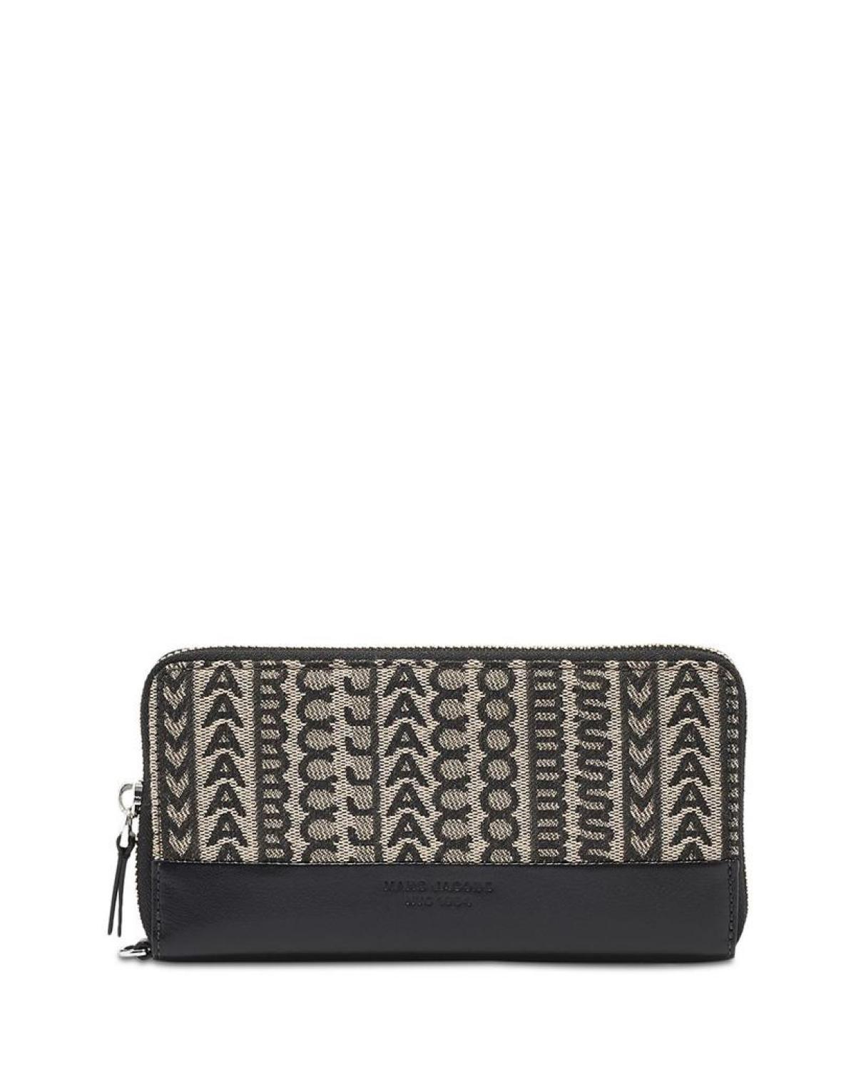 The Monogram Jacquard Continental Wristlet Wallet