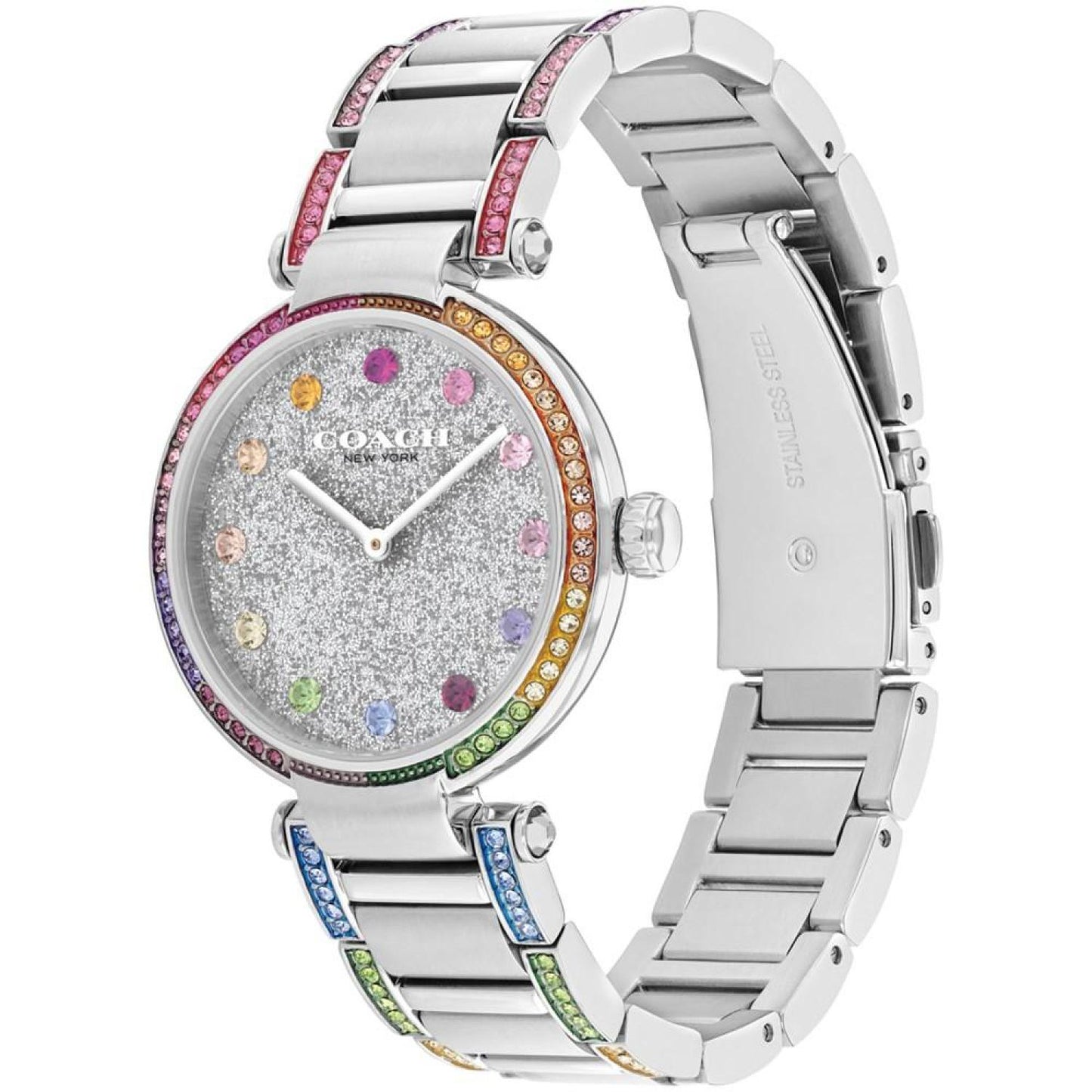 Women's Cary Silver-Tone Stainless Steel Bracelet Watch 34mm