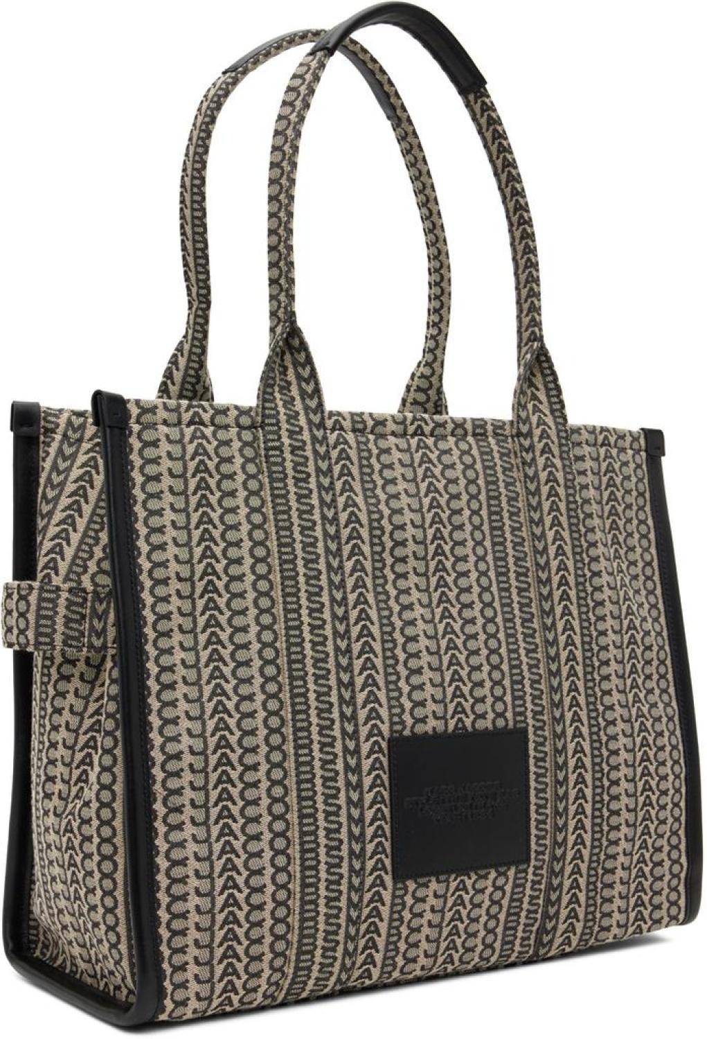 Beige & Black 'The Large Tote' Tote