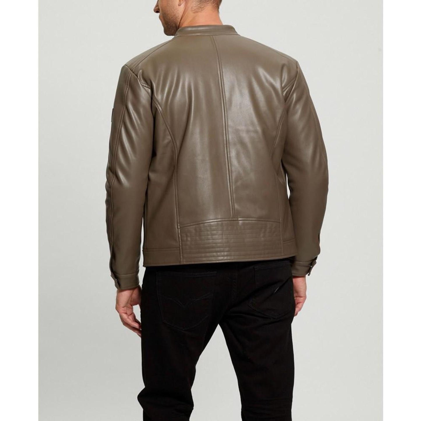 Men's Leather Biker Jacket