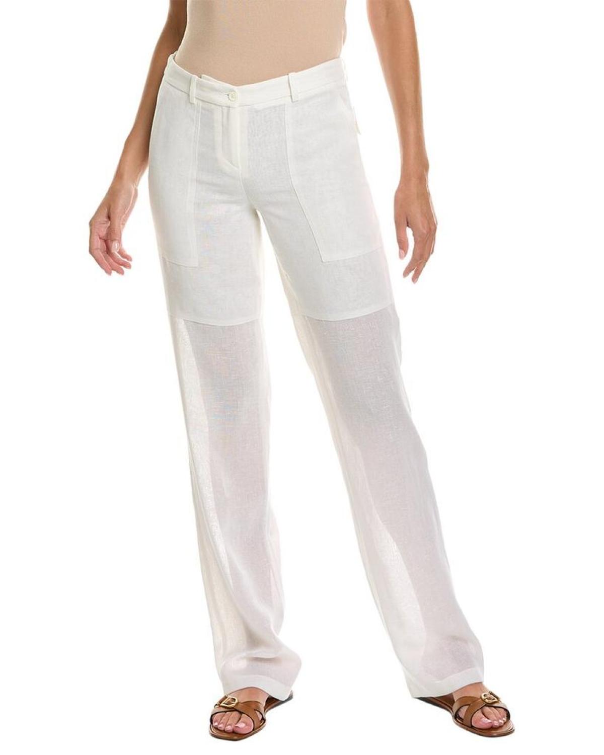 Michael Kors Gauze Linen Utility Pant