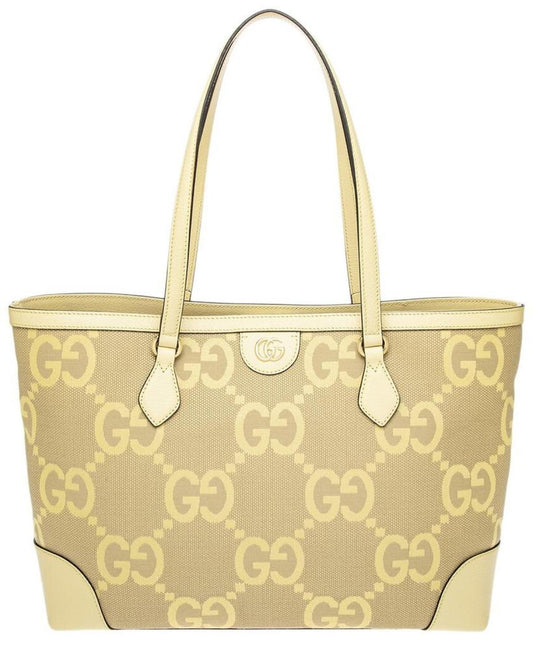 Gucci Ophidia Medium Jumbo GG Canvas & Leather Tote