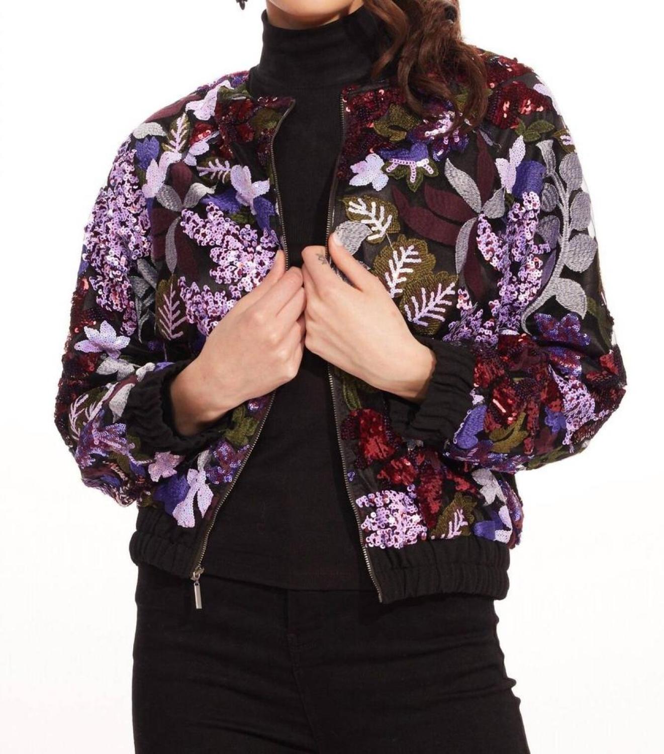 Othelo Bomber Jacket In Tempest Bloom