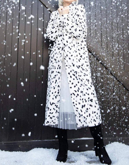 Camila Coat In Dalmatian Dot