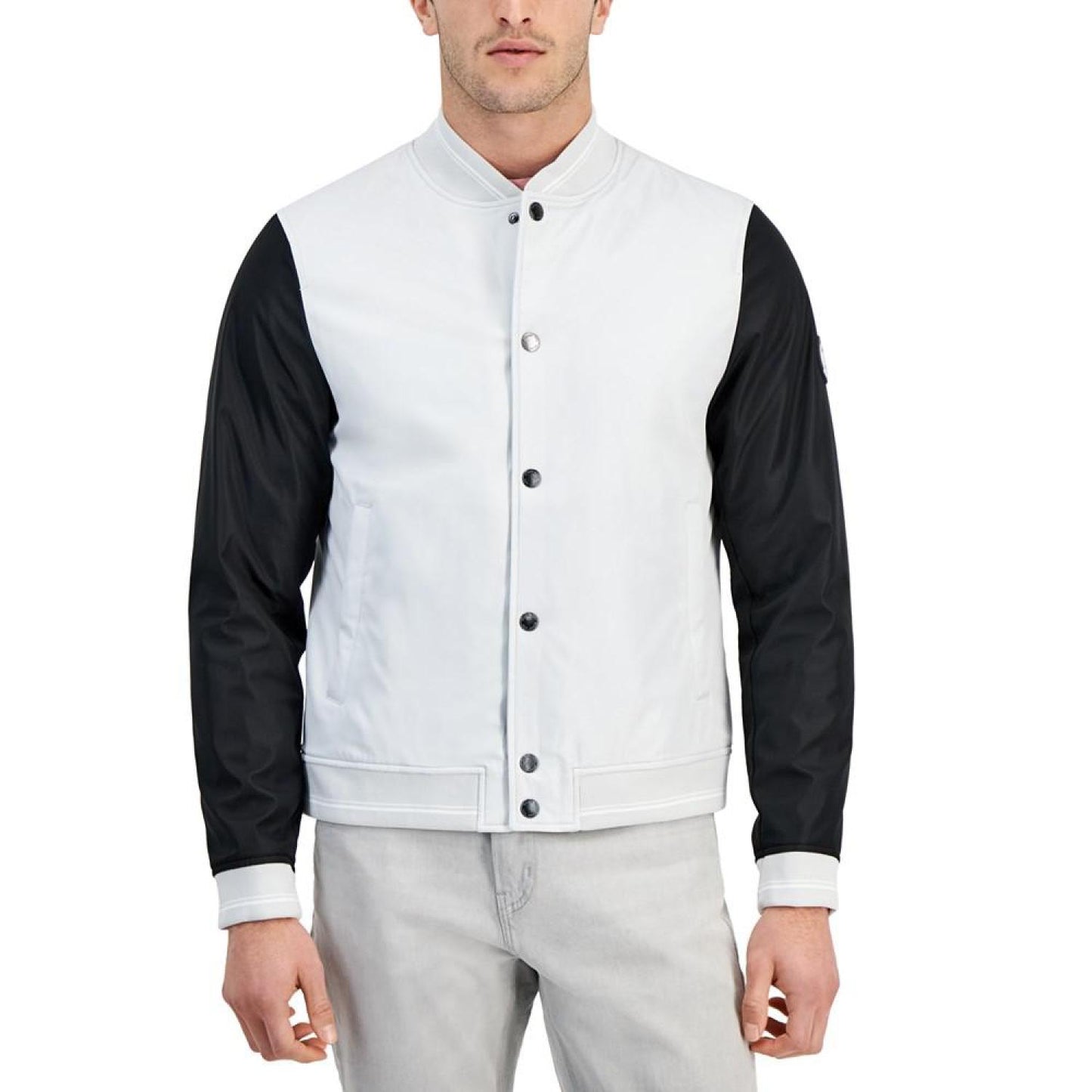 Men's Colorblocked Baseball Jacket