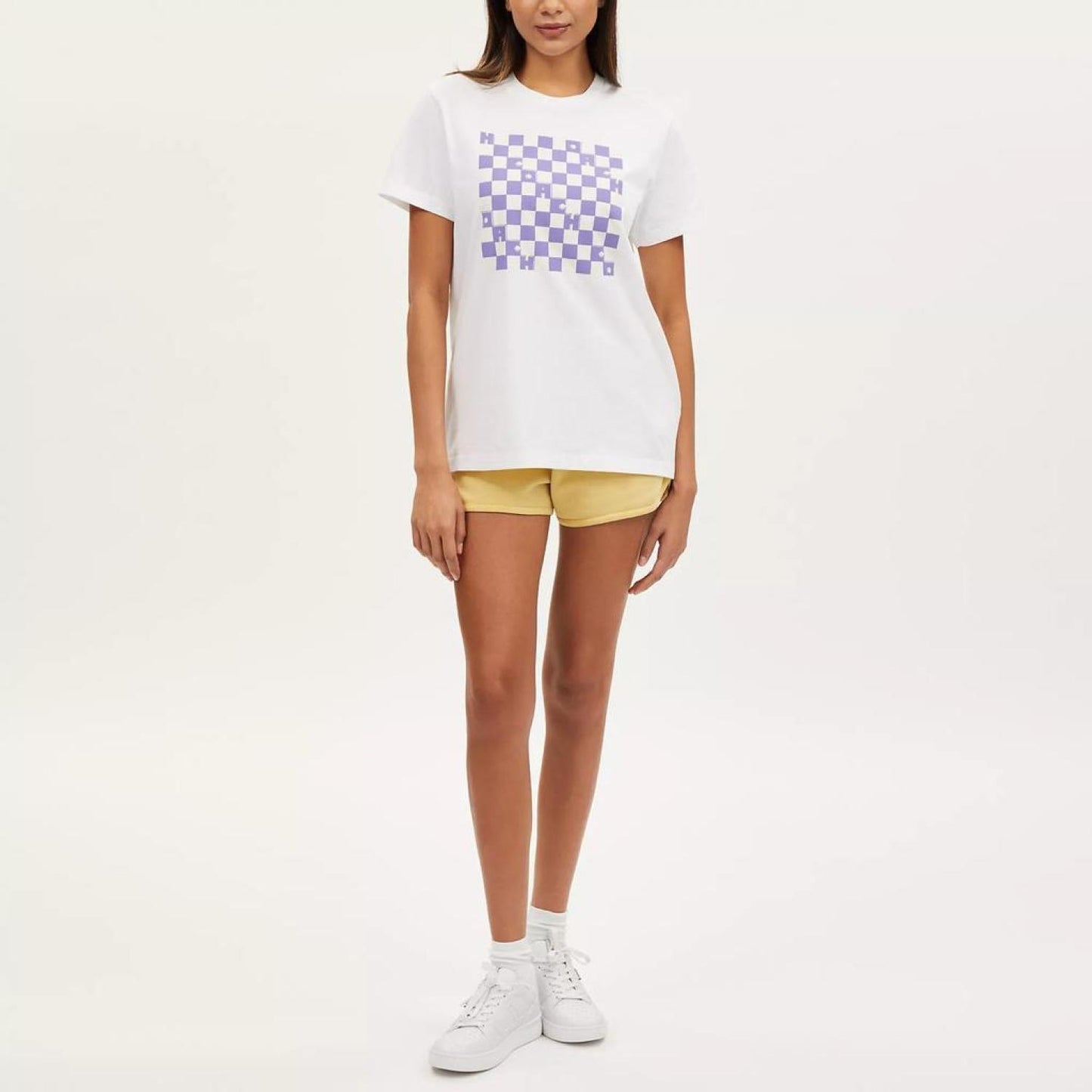 Coach Outlet Checkerboard T Shirt In Organic Cotton