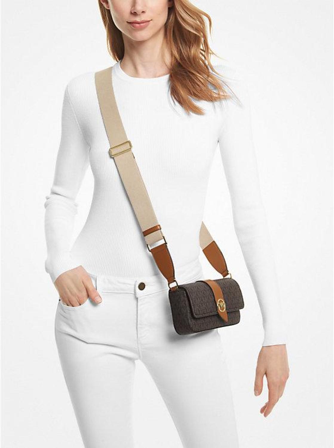 Greenwich Extra-Small Logo and Faux Leather Sling Crossbody Bag