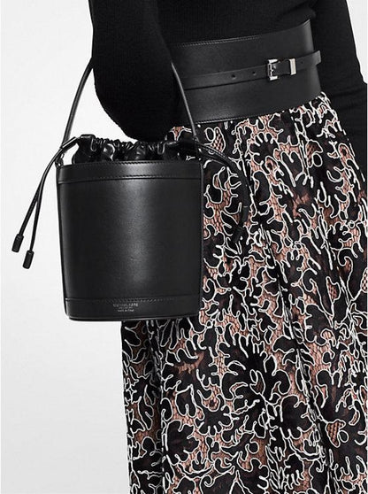 Audrey Medium Leather Bucket Bag