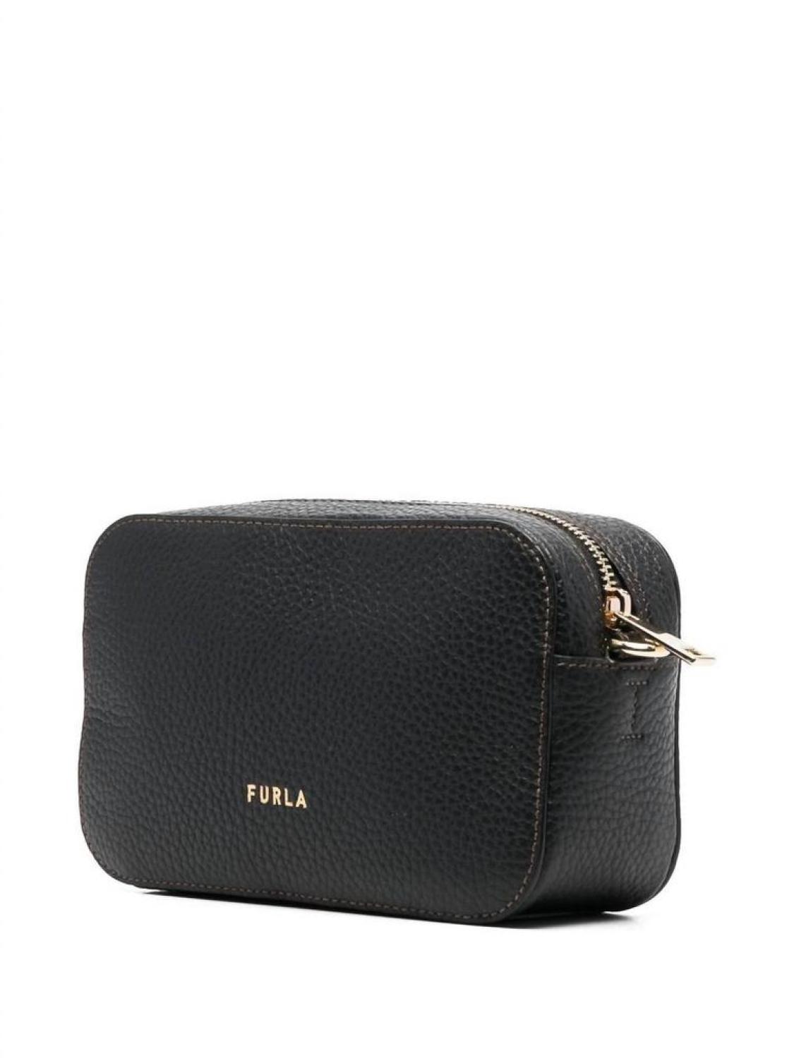 Women Primula Crossbody Leather Bag In Nero