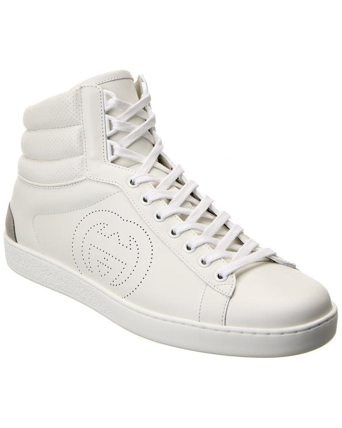 Gucci Ace Leather High-Top Sneaker