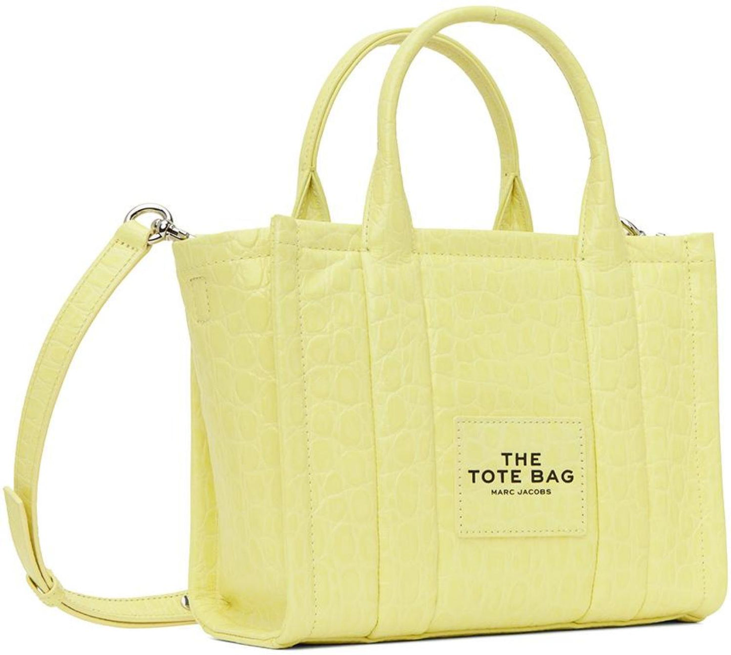 Yellow 'The Croc-Embossed Small' Tote