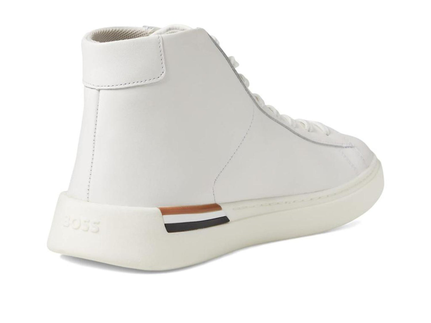 Clint Smooth Leather High-Top Sneakers