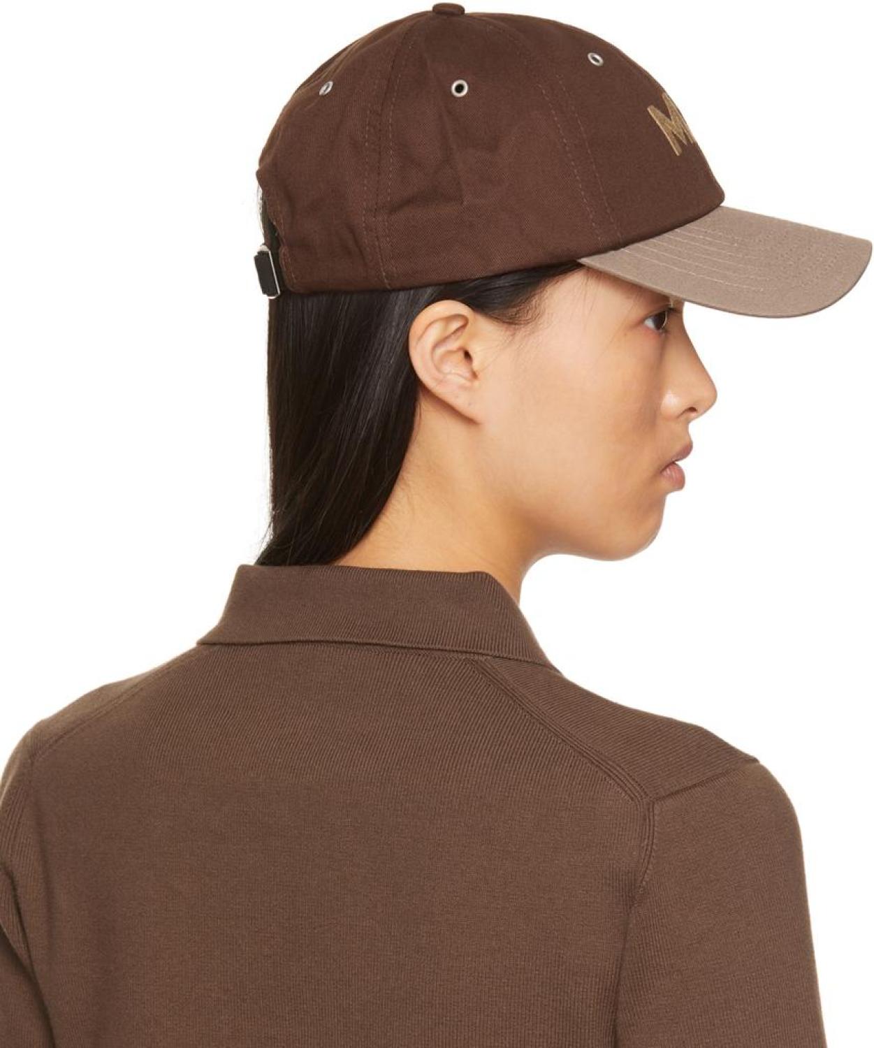 Brown & Taupe 'The Cap' Logo Cap